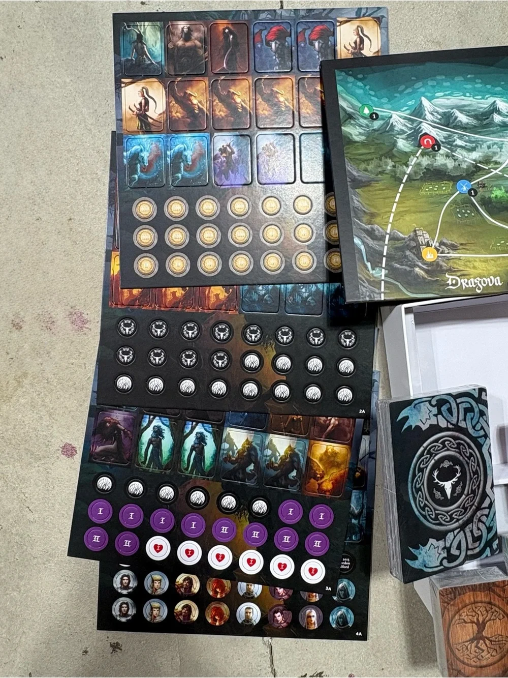 Of Dreams & Shadows Board Game - Dark Fantasy Open Box Factory Sealed Components